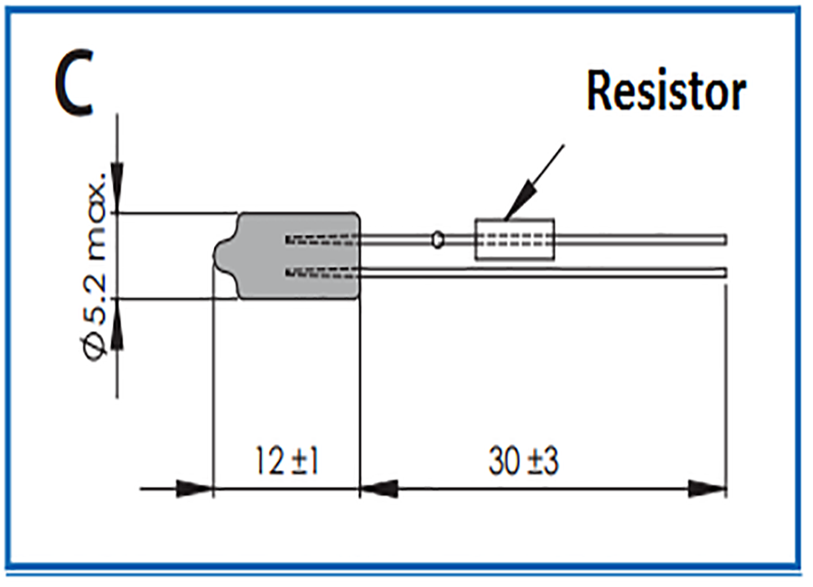 N521R1 Standard Brightness Green Neon Lamp with resistor