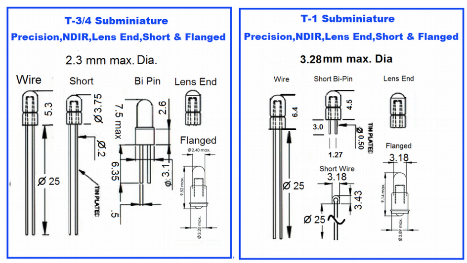 NDIR Lamp Drawings