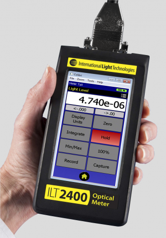 Hand-held illuminance light (lux) measurement system