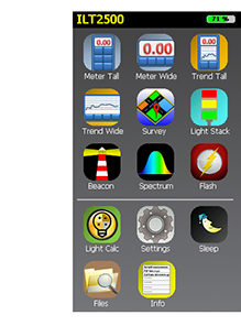 ILT2500 Home Screen ILT2500 Home Screen